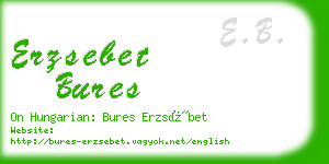 erzsebet bures business card